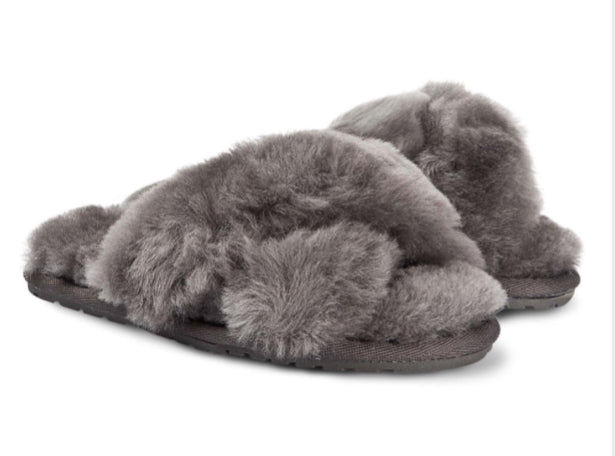 Emu Australia Mayberry Cross Over Slipper Ash